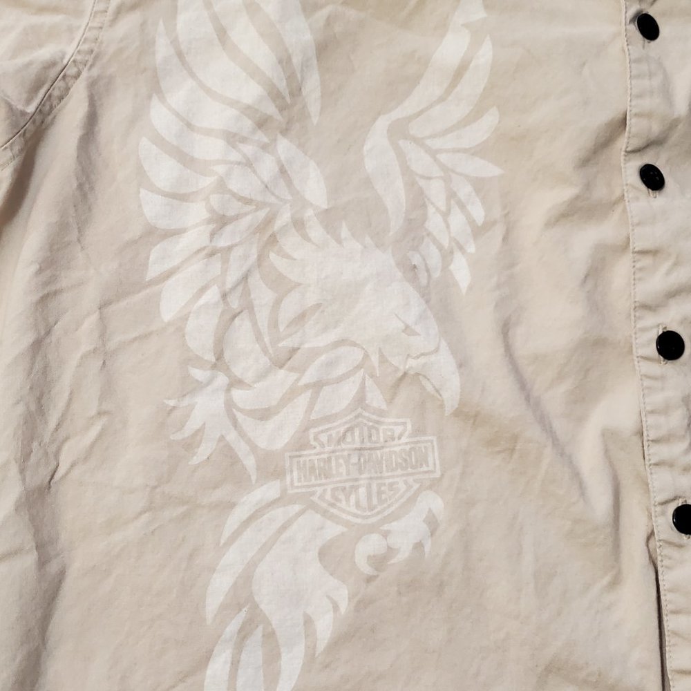Harley Davidson Motorcycles Short Sleeve Button up